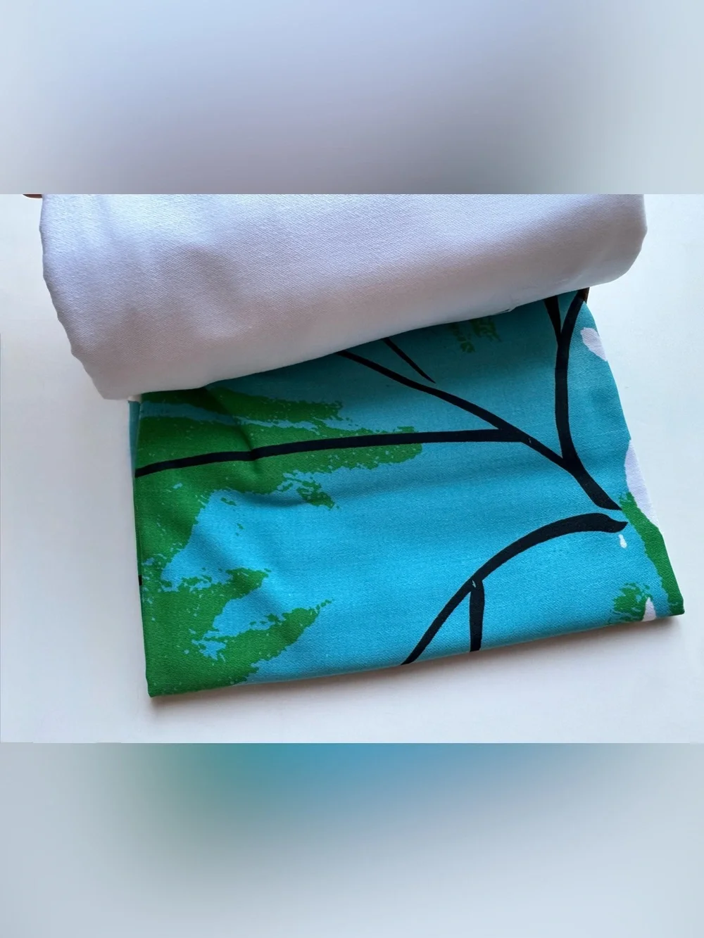 NWT Diane Von Furstenburg for Target Geranium Leaf Green Shower Curtain